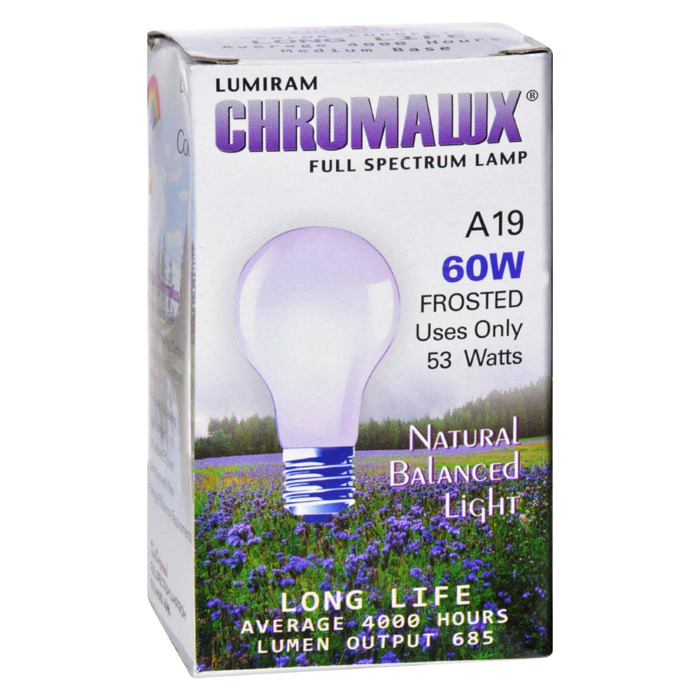 Chromalux Light Bulb Frosted-60w, 1 Bulb