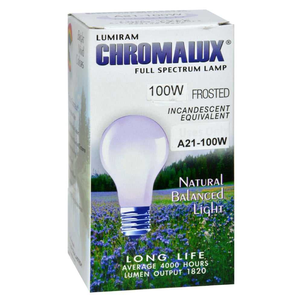 Chromalux Light Bulb Frosted-100w, 1 Bulb