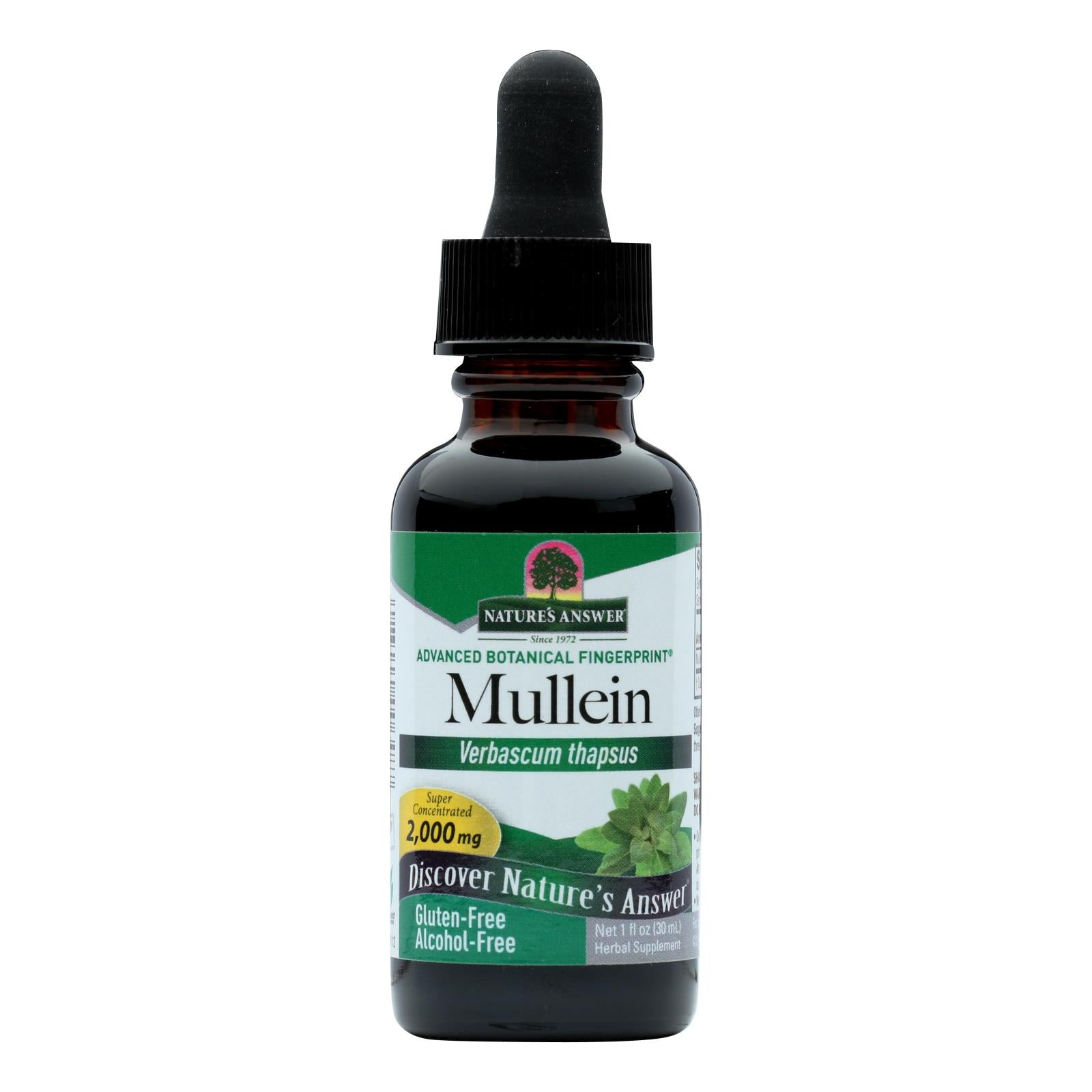 Nature's Answer Mullein Leaf Liquid Extract Alcohol Free