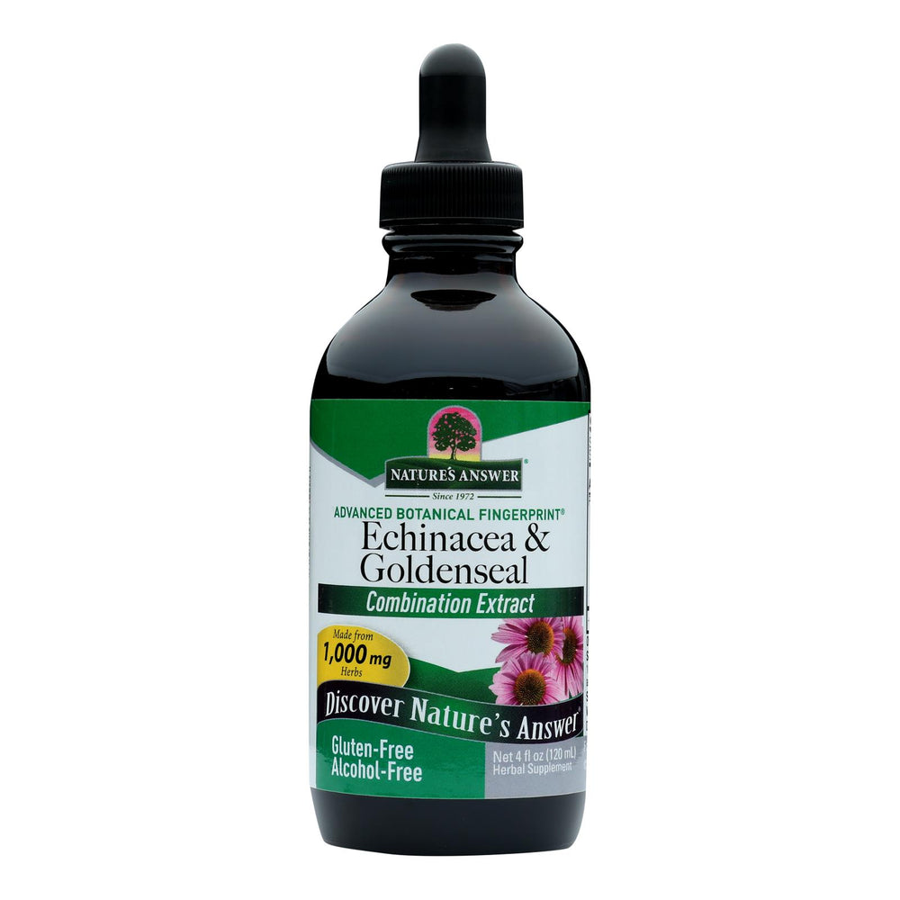 Nature's Answer Echinacea And Goldenseal, 4 Fl Oz
