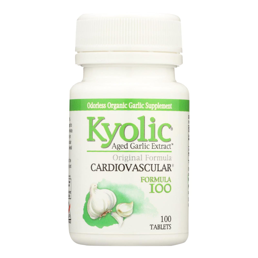 Kyolic Aged Garlic Extract Cardiovascular Formula 100, 100 Tablets