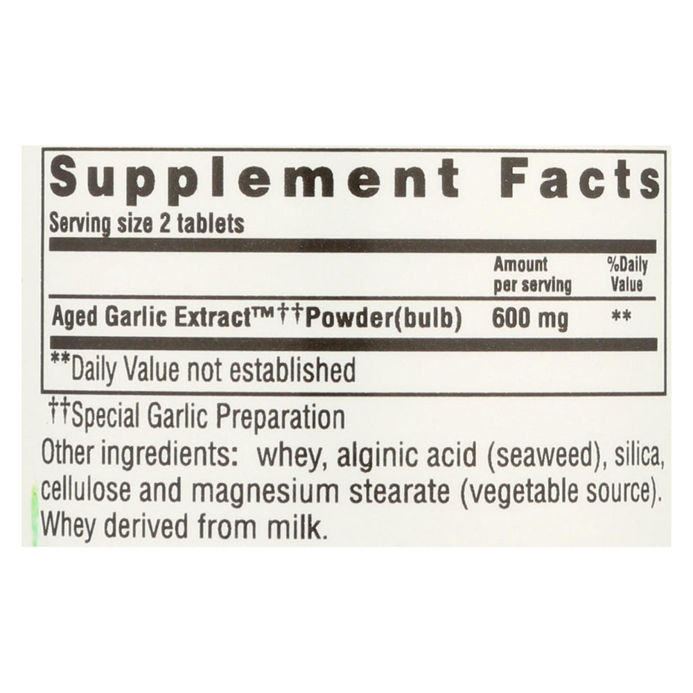 
                  
                    Kyolic Aged Garlic Extract Cardiovascular Formula 100, 100 Tablets
                  
                