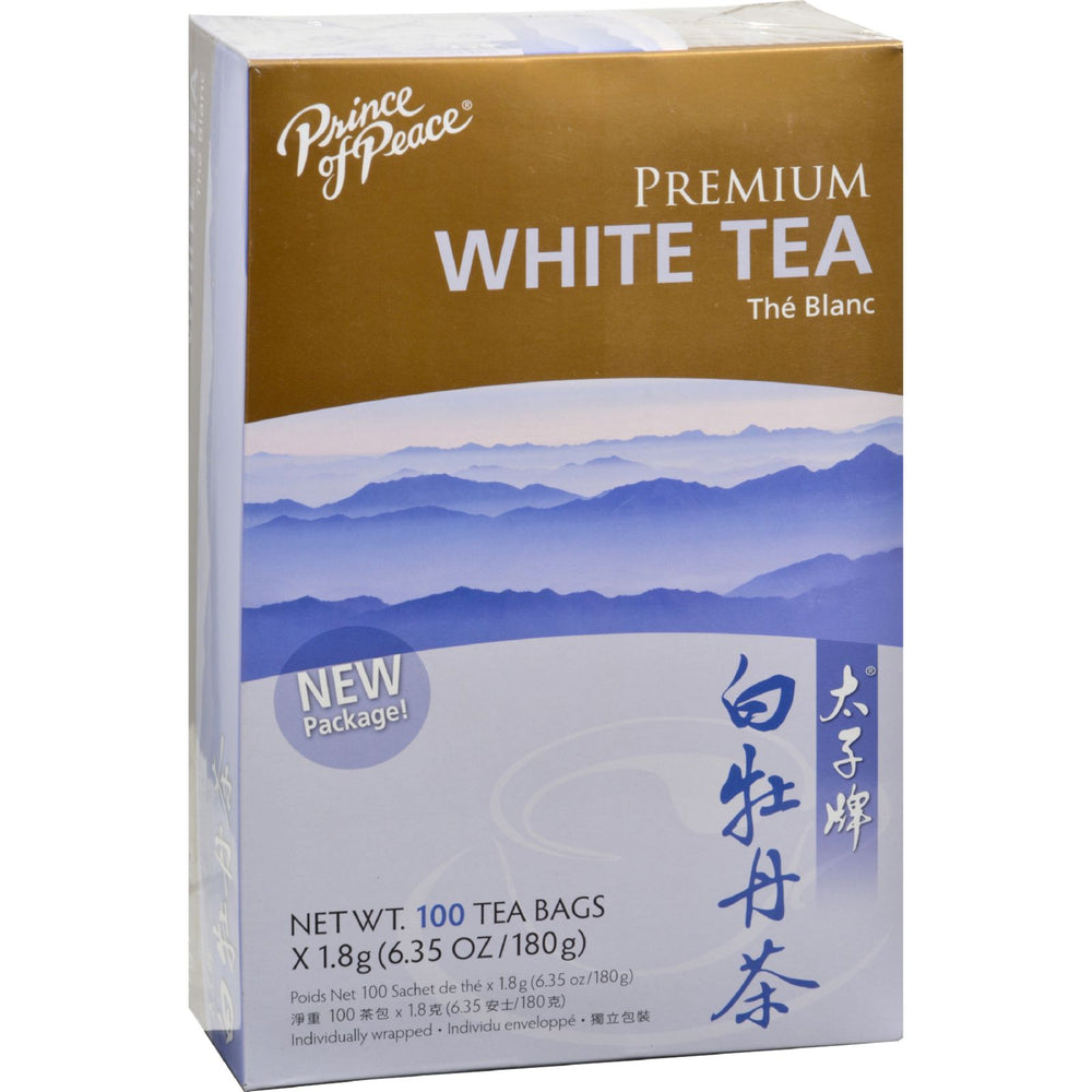 Prince Of Peace Natural Premium Peony White Tea, 100 Tea Bags