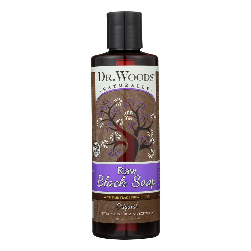 Dr. Woods Shea Vision Pure Black Soap With Organic Shea Butter, 8 Fl Oz