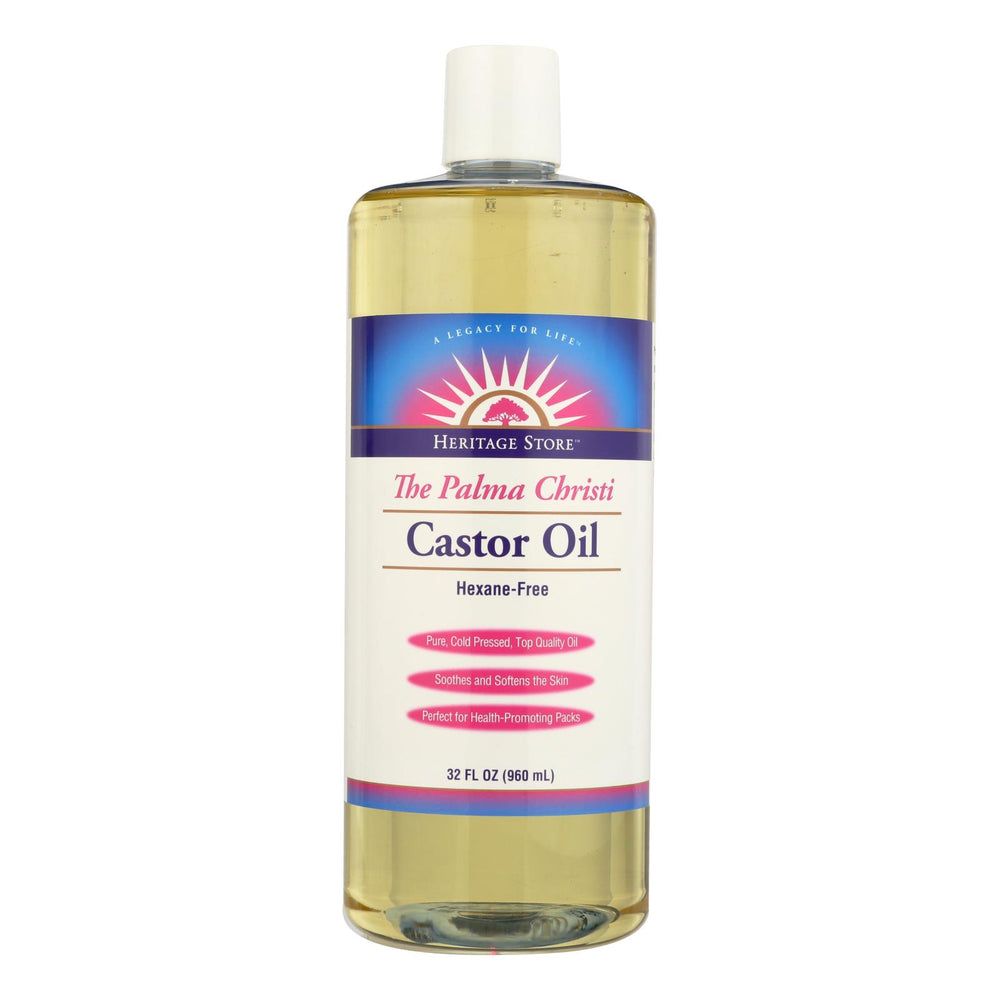 Heritage Products Castor Oil Hexane Free, 32 Fl Oz