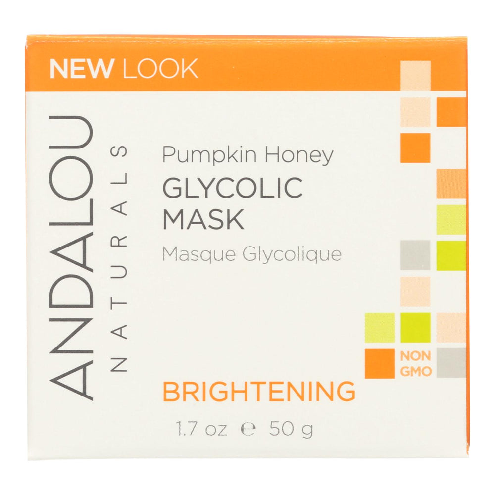 Andalou Naturals Glycolic Brightening Mask Pumpkin Honey - 1.7 fl oz.