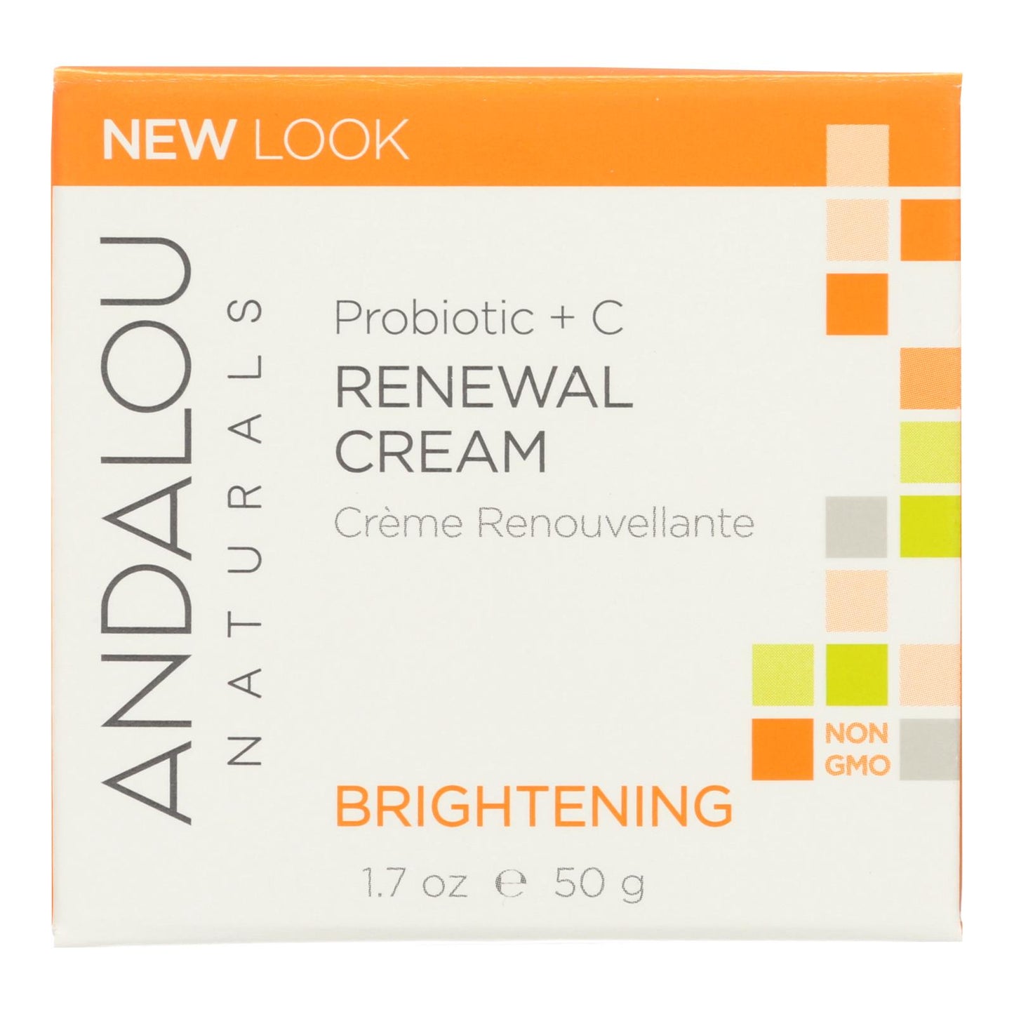 
                  
                    Andalou Naturals Renewal Cream Brightening Probiotic Plus C, 1.7 Fl Oz
                  
                
