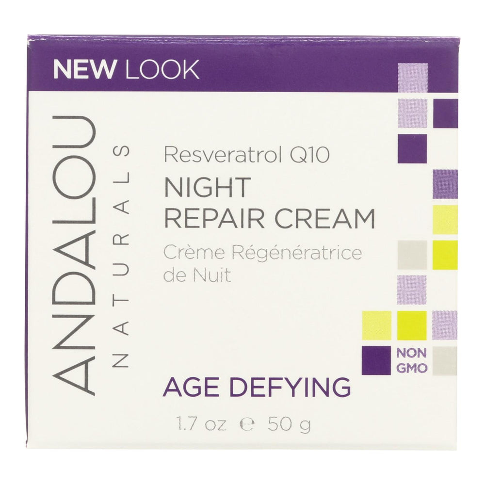 
                  
                    Andalou Naturals Resveratrol Q10 Night Repair Cream, 1.7 Fl Oz
                  
                