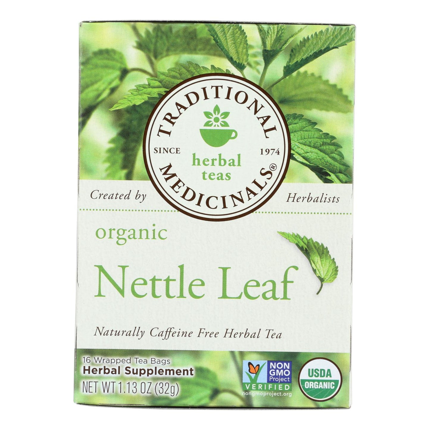 
                  
                    Traditional Medicinals Organic Nettle Leaf Herbal Tea, 16 Tea Bags, Case Of 6
                  
                