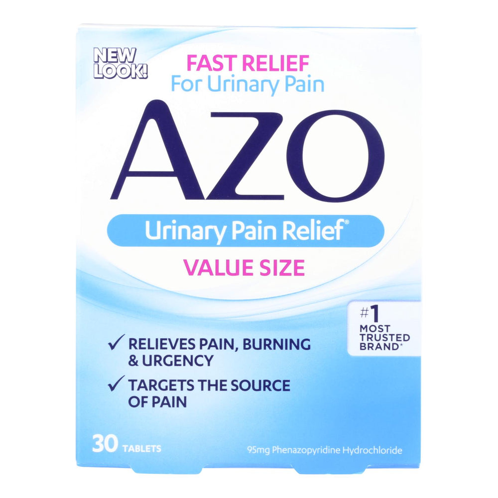 
                  
                    Azo Standard Urinary Pain Relief, 30 Tablets
                  
                
