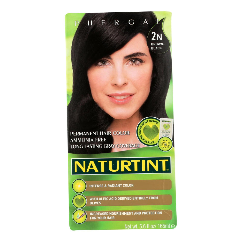 Naturtint Hair Color, Permanent, 2n, Brown Black, 5.28 Oz