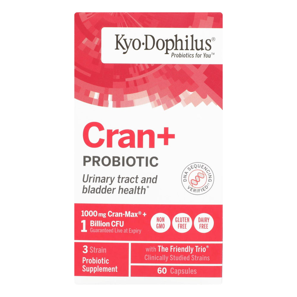 Kyolic Cran Logic Cran-max Cranberry Extract Plus Probiotics, 60 Capsules