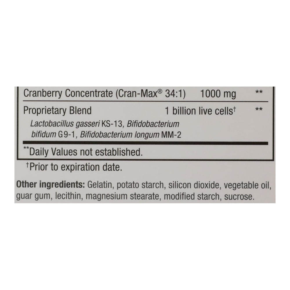 
                  
                    Kyolic Cran Logic Cran-max Cranberry Extract Plus Probiotics, 60 Capsules
                  
                