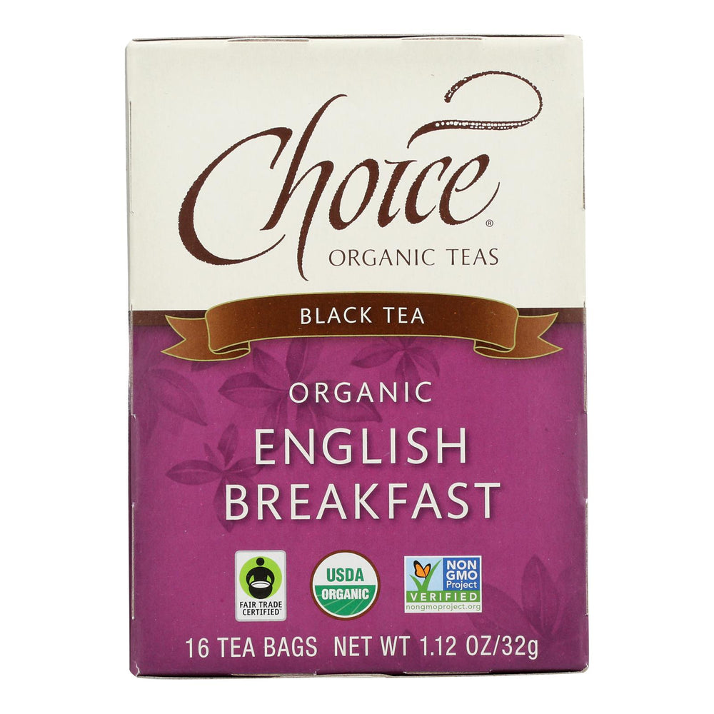 
                  
                    Choice Organic Teas English Breakfast Tea, 16 Tea Bags, Case Of 6
                  
                
