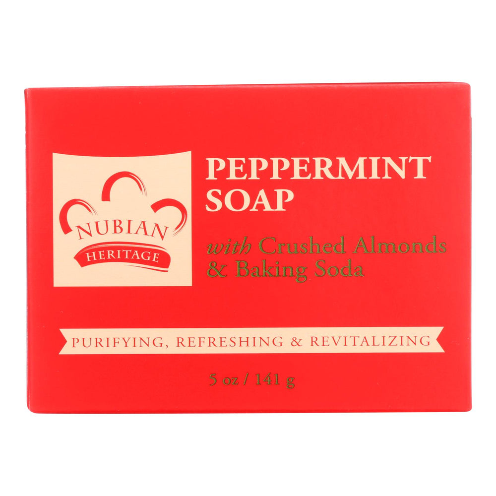 Nubian Heritage Bar Soap Peppermint, 5 Oz