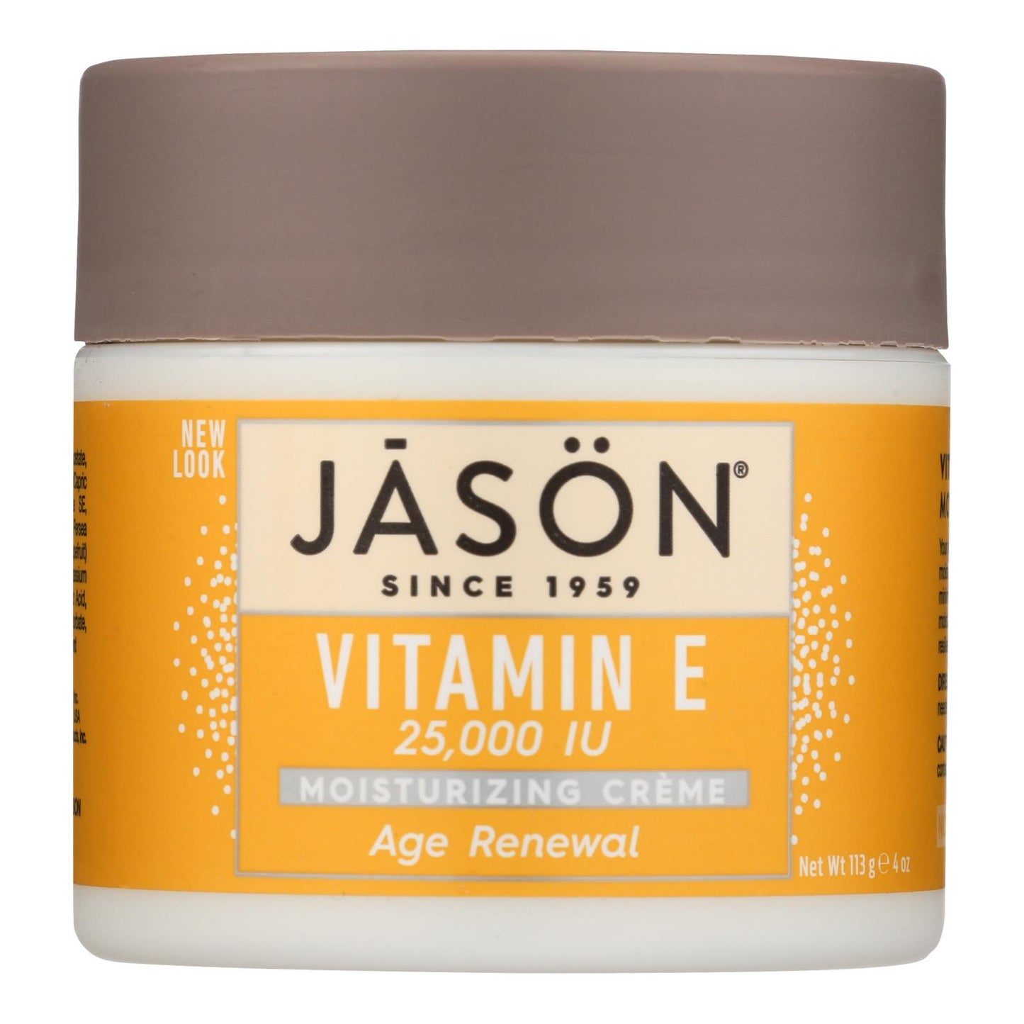 
                  
                    Jason Moisturizing Creme Vitamin E Age Renewal Fragrance Free, 25000 Iu, 4 Oz
                  
                