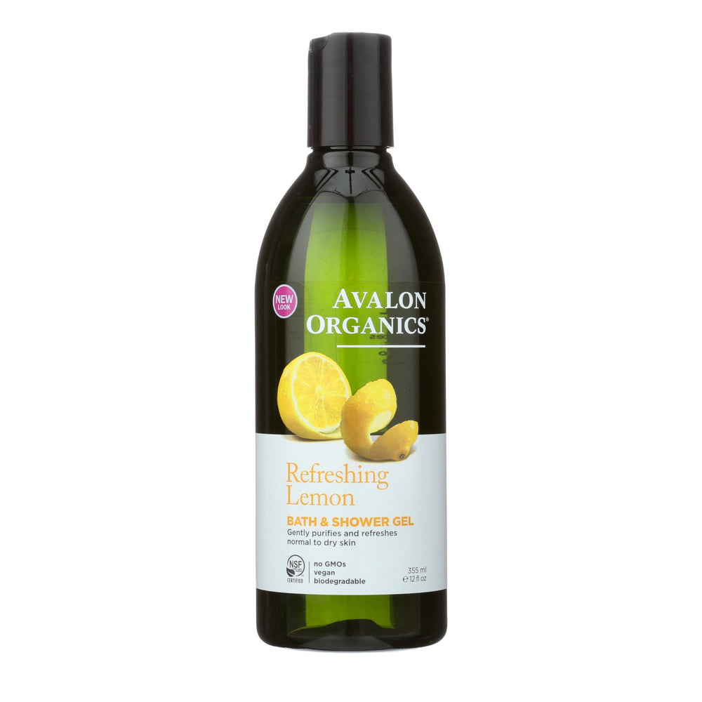 Avalon Organics Bath And Shower Gel Lemon, 12 Fl Oz