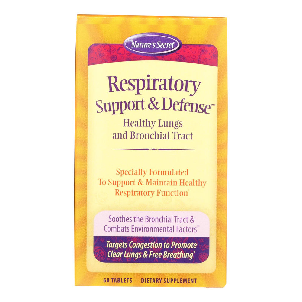 Nature's Secret Respiratory Cleanse And Defense, 60 Tablets