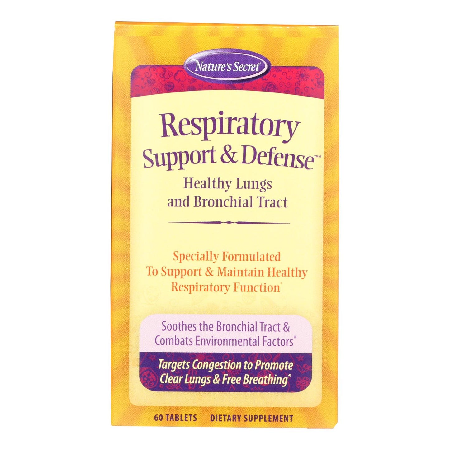 
                  
                    Nature's Secret Respiratory Cleanse And Defense, 60 Tablets
                  
                