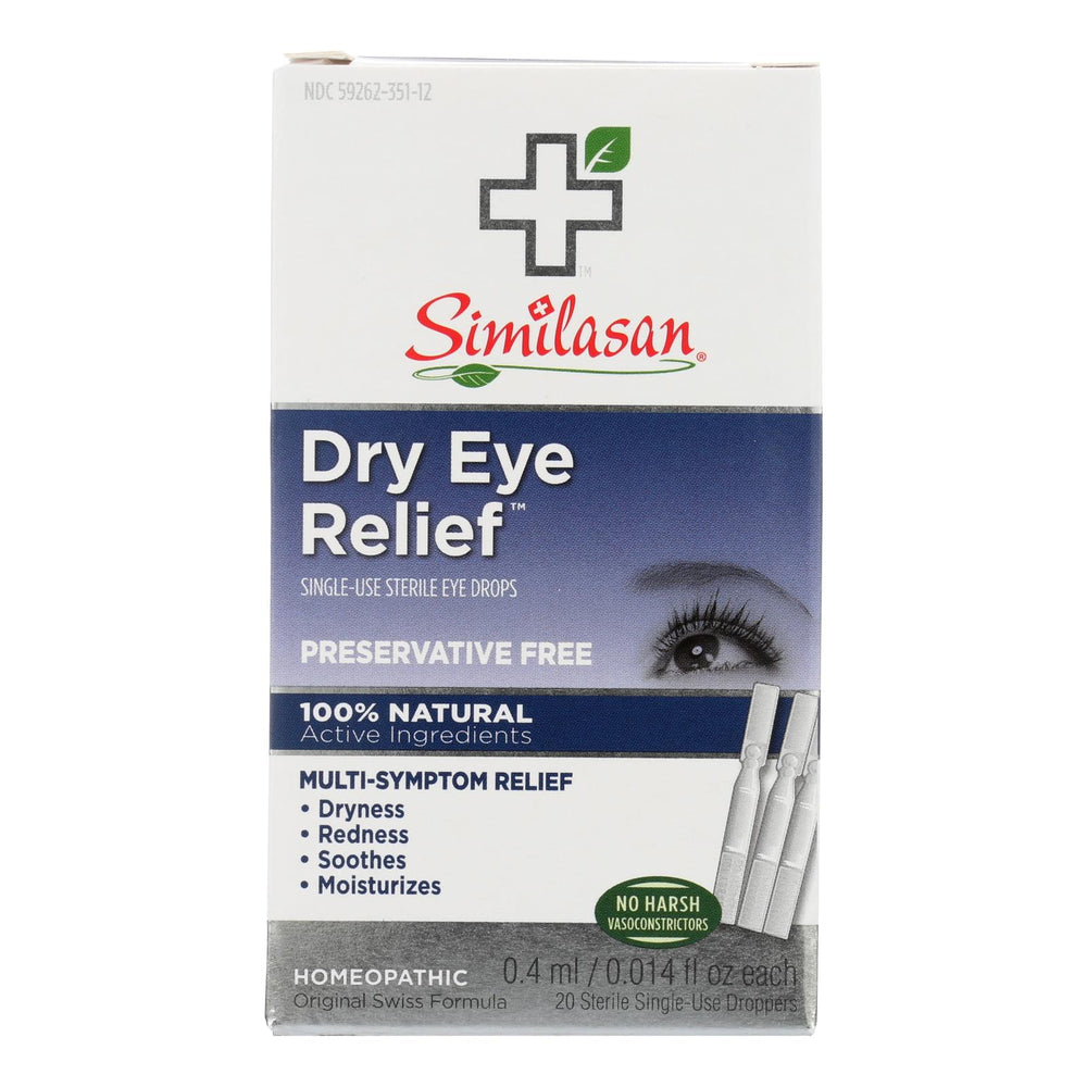 Similasan Dry Eye Relief, 20 Sterile Single-use Droppers
