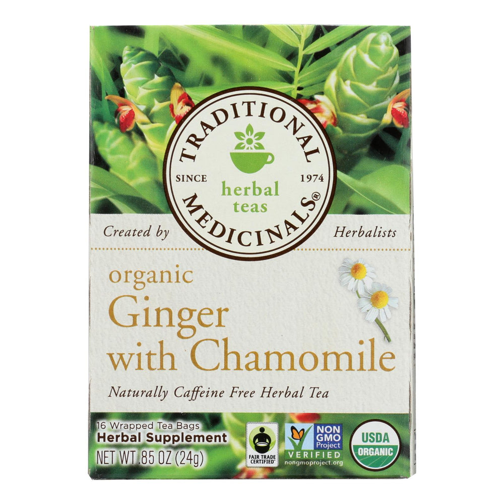 Traditional Medicinals Organic Golden Ginger Tea, Case Of 6, 16 Bags