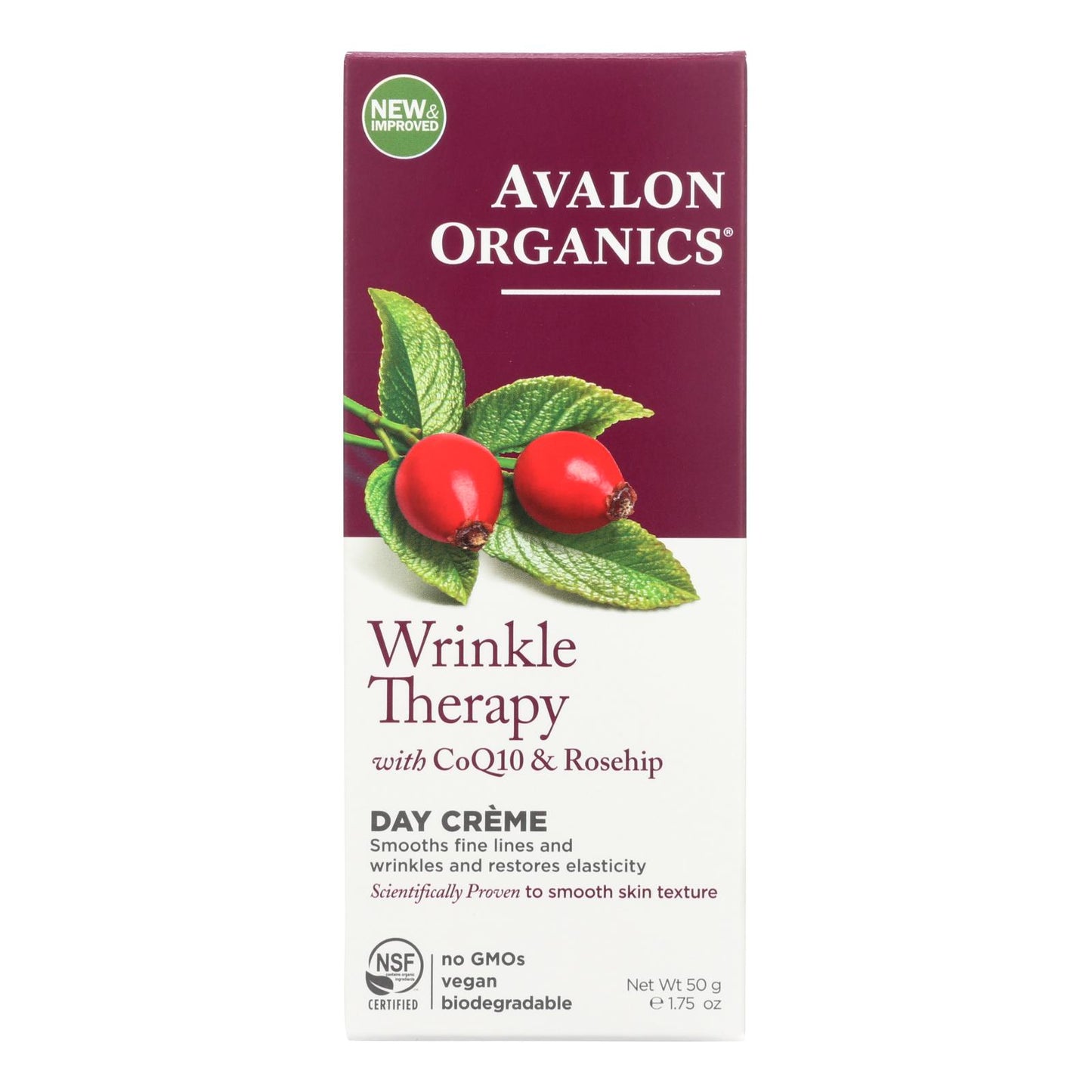 
                  
                    Avalon Organics Coq10 Repair Wrinkle Defense Creme Spf 15, 1.75 Oz
                  
                