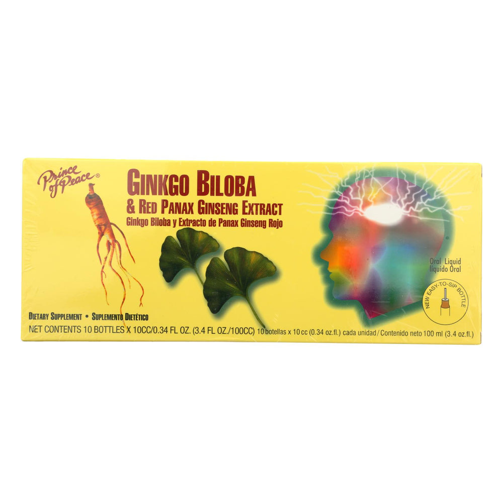
                  
                    Prince Of Peace Ginkgo Biloba And Red Panax Ginseng Extract, 10 Vials
                  
                