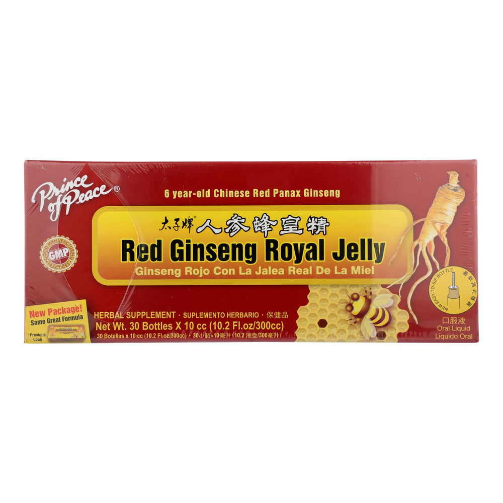 
                  
                    Prince Of Peace Red Ginseng - Royal Jelly - 10 Cc - 30 Count
                  
                