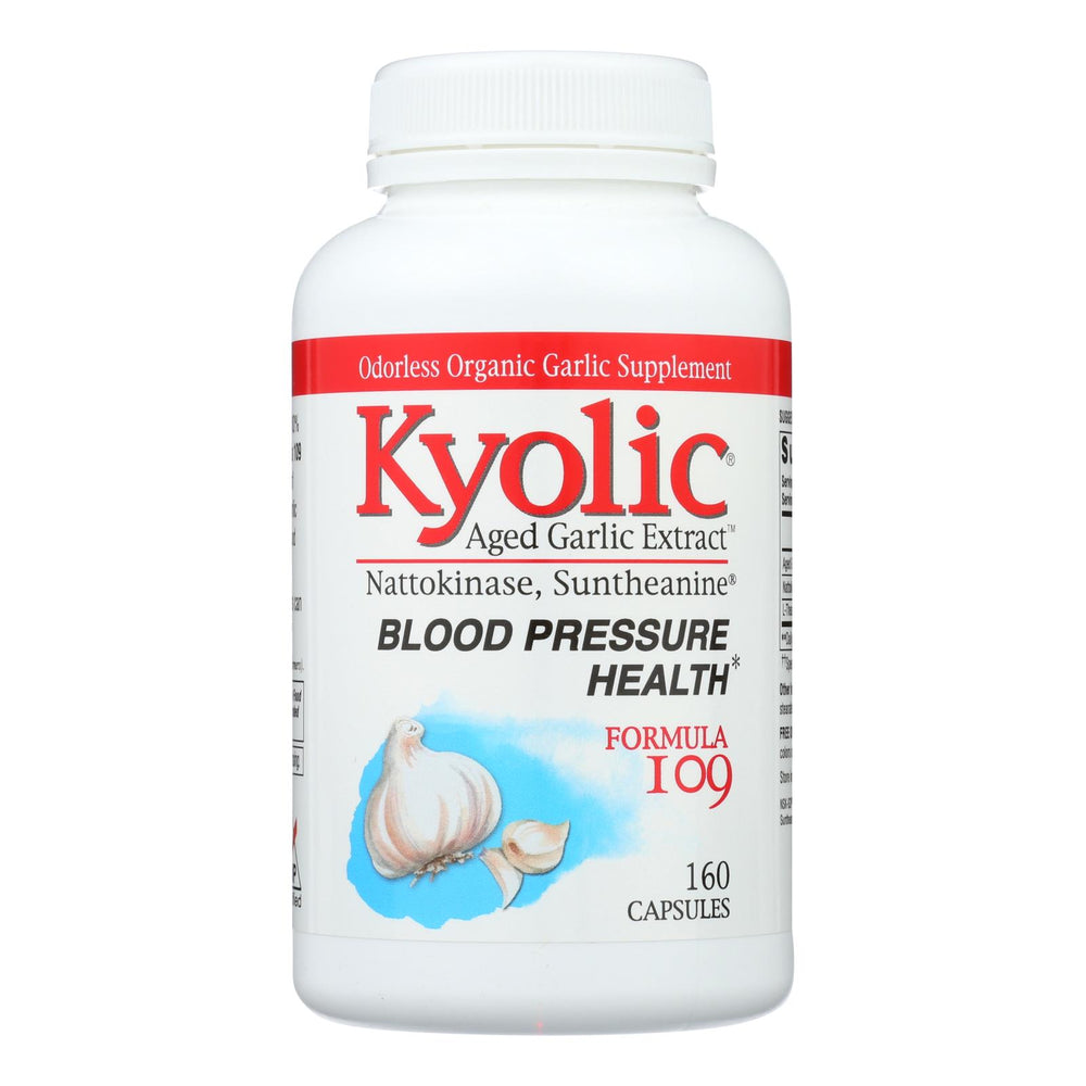
                  
                    Kyolic Aged Garlic Extract Blood Pressure Health Formula 109, 160 Capsules
                  
                