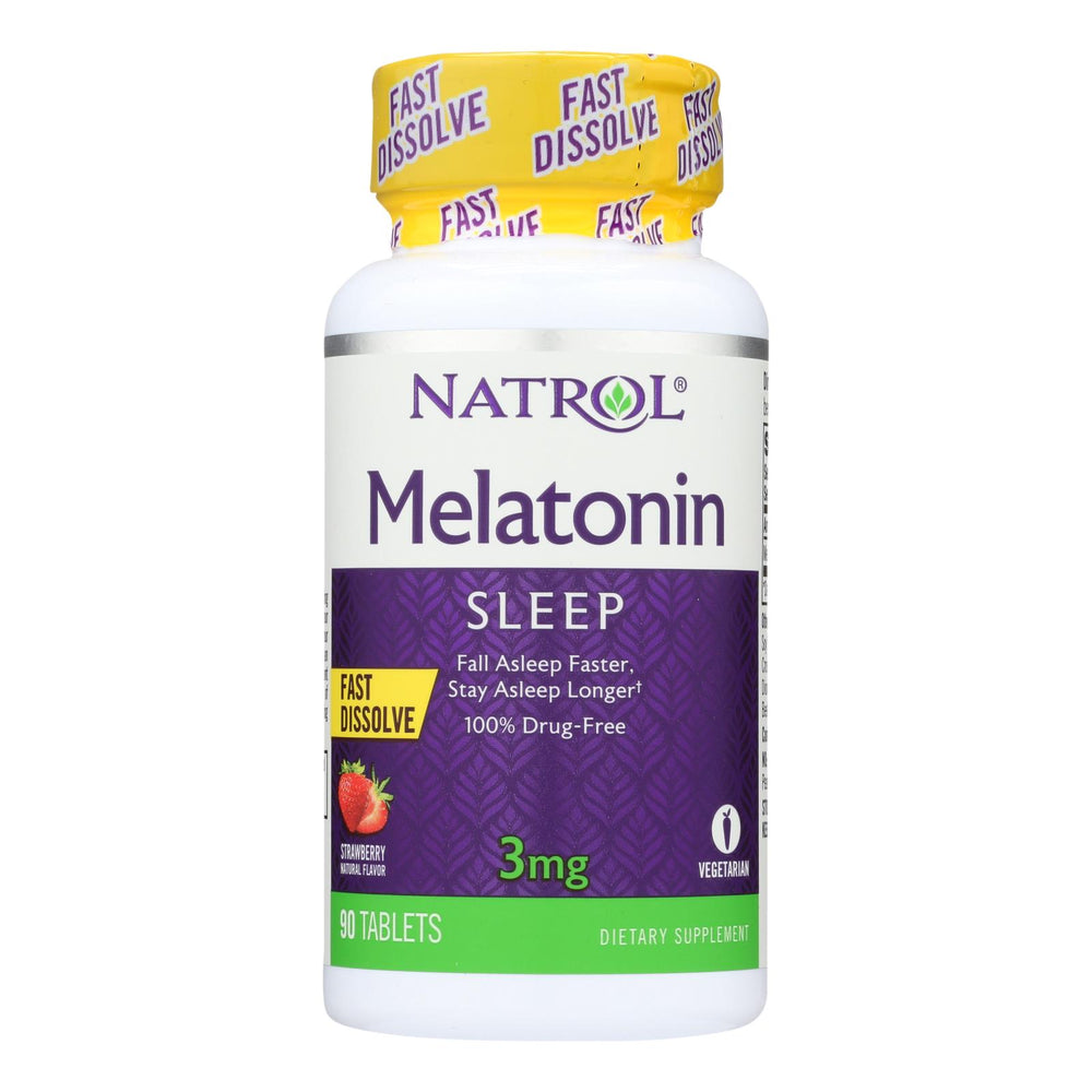 Natrol Melatonin Fast Dissolve 3mg Strawberry - 90 ct