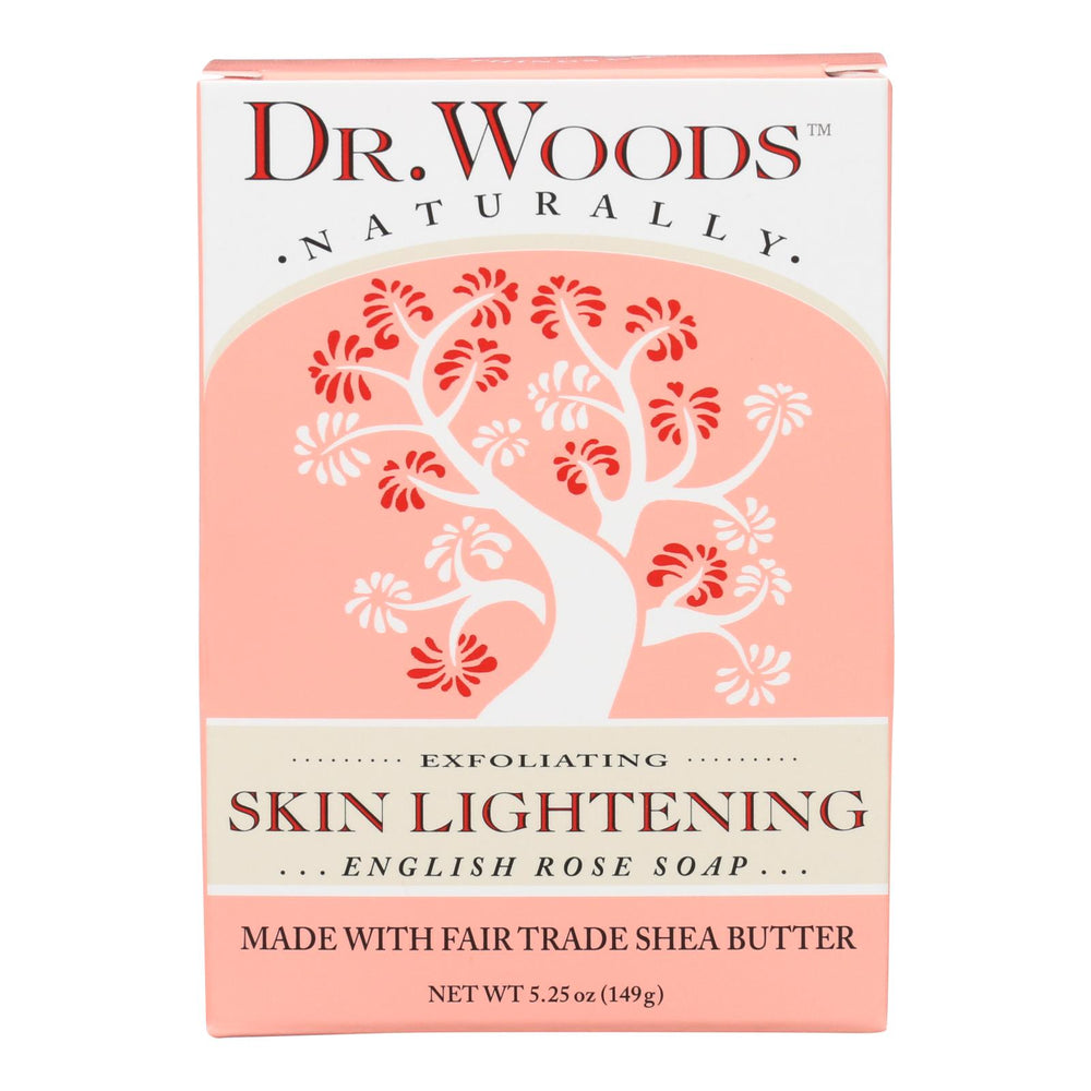 Dr. Woods Bar Soap Skin Lightening English Rose, 5.25 Oz