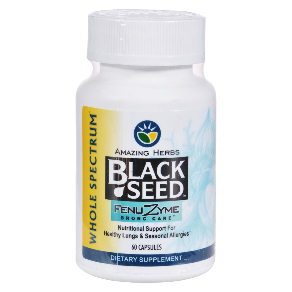 
                  
                    Amazing Herbs, Black Seed Fenuzyme Bronc Care, 60 Capsules
                  
                