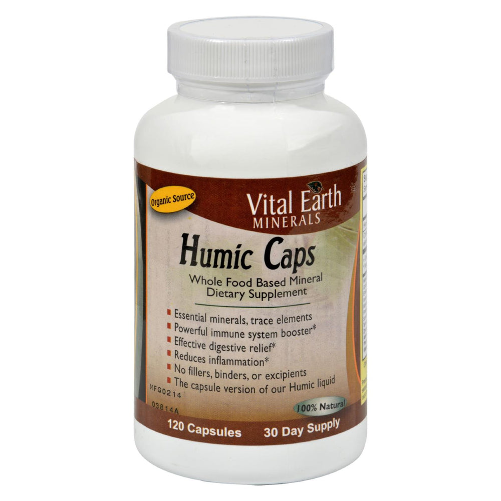 Vital Earth Minerals Humic Caps, 120 Capsules