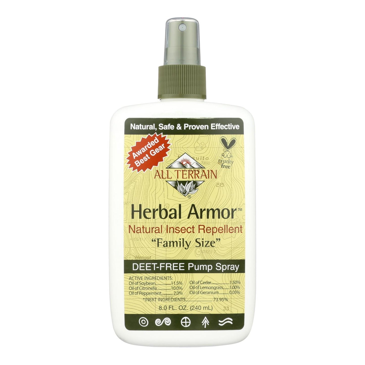
                  
                    All Terrain Herbal Armor Natural Insect Repellent Family Size, 8 Fl Oz
                  
                