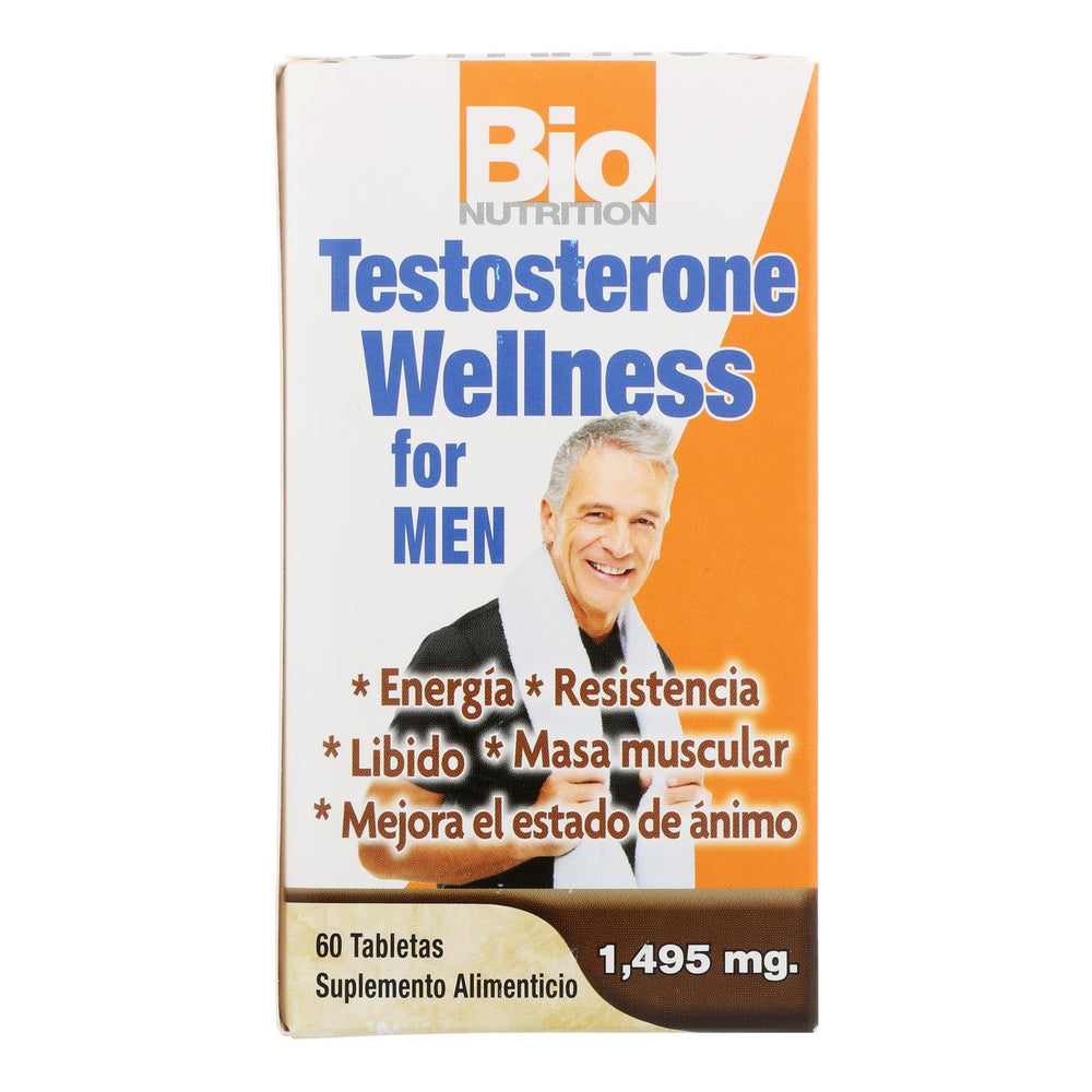Bio Nutrition Testosterone Wellness For Men, 60 Tablets