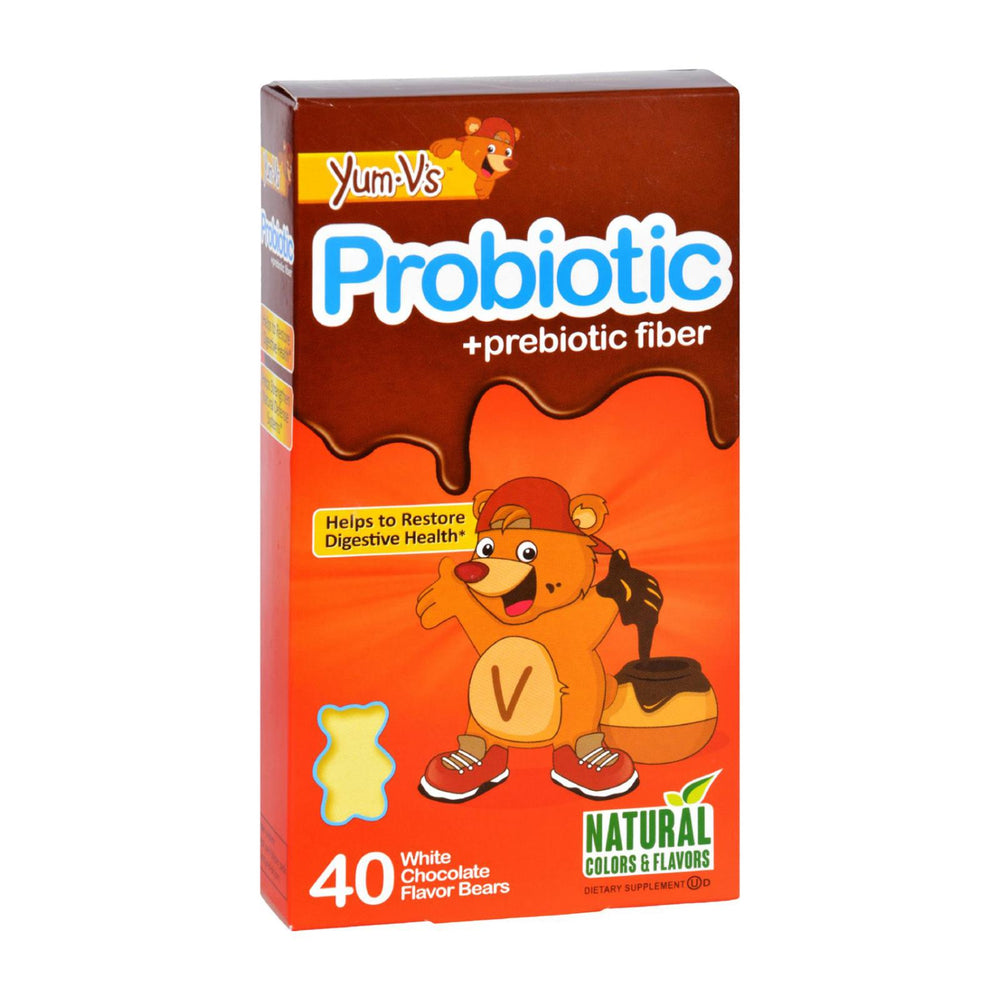 Yum V's Probiotic Plus Prebiotic Fiber Vanilla, 40 Bears
