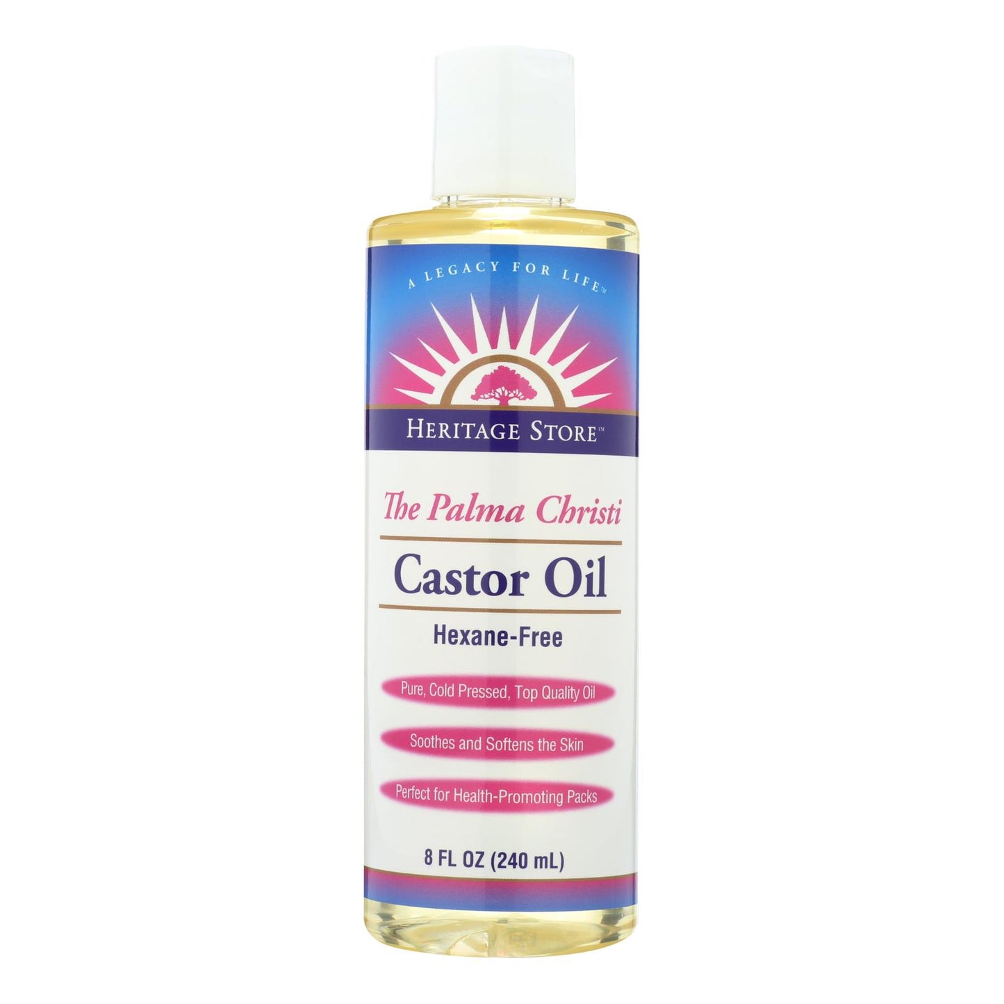 
                  
                    Heritage Products Castor Oil Hexane Free, 8 Fl Oz
                  
                