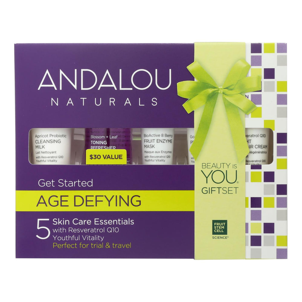 Andalou Naturals Get Started Age Defying, 5 Piece Kit