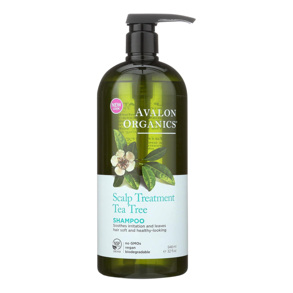 Avalon Shampoo, Organic Tea Tree, 32 Oz