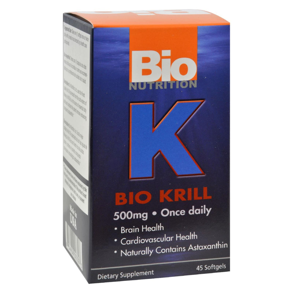 Bio Nutrition, Bio Krill 500mg, 45 Softgels