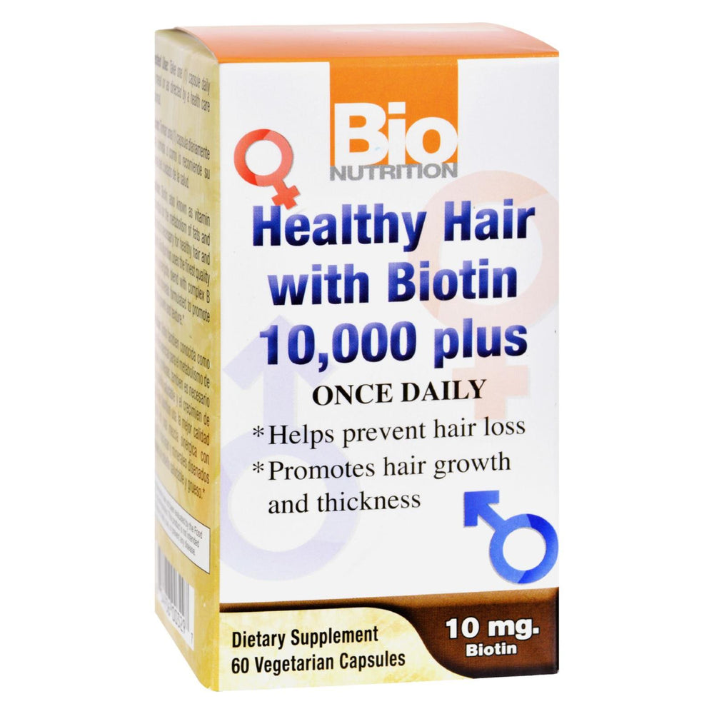 Bio Nutrition Healthy Hair With Biotin, 60 Ct