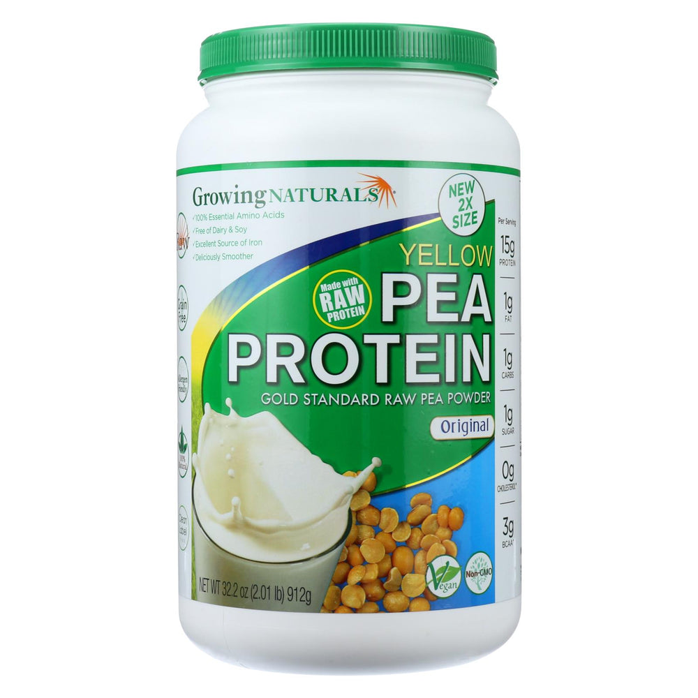 Growing Naturals Pea Protein Powder, Original Flavor, 32.2 Oz