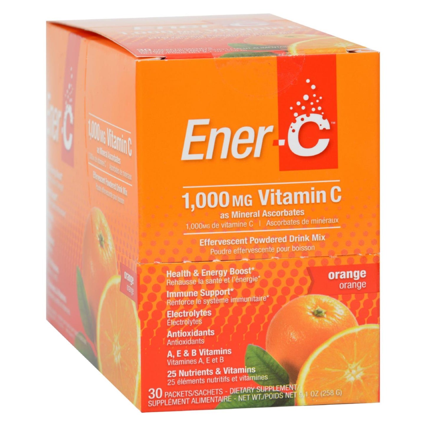 
                  
                    Ener-c Vitamin Drink Mix, Orange, 1000 Mg, 30 Packets
                  
                