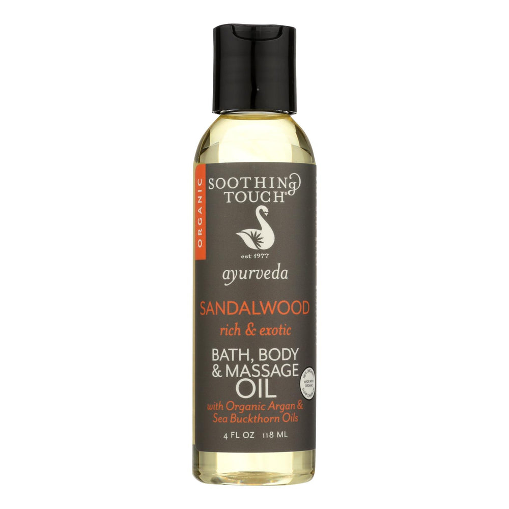 Soothing Touch Bath, Body & Massage Oil Sandalwood - 4 fl oz.