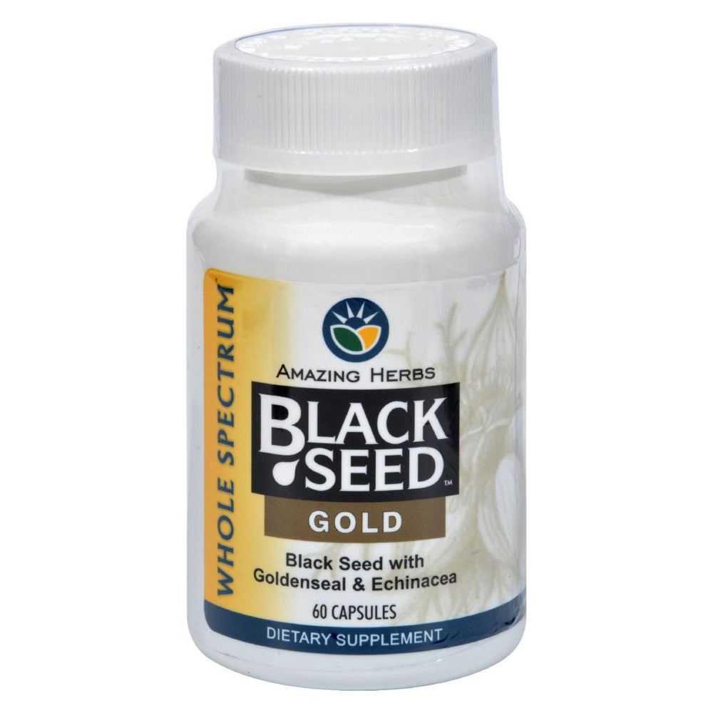 Amazing Herbs Black Seed Gold, 60 Capsules