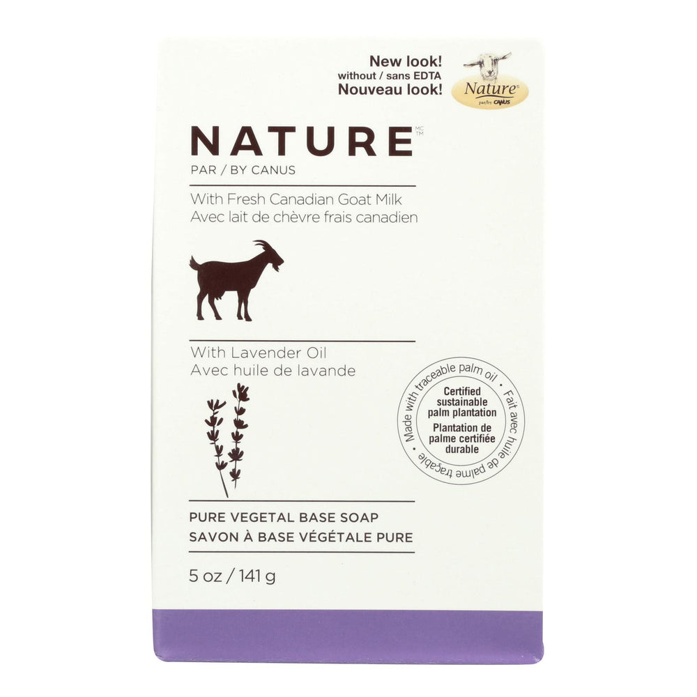 
                  
                    Nature By Canus Bar Soap, Goats Milk, Lavender Oil, 5 Oz
                  
                