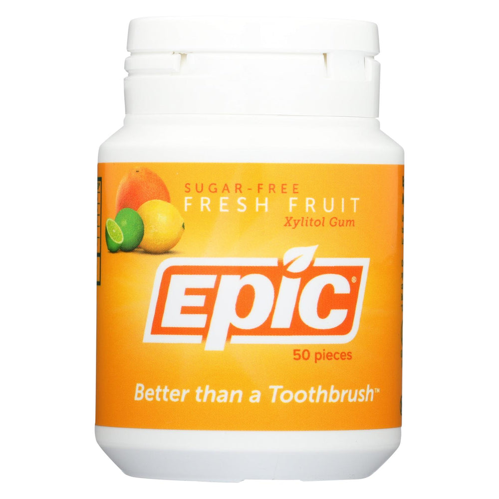 
                  
                    Epic Dental Xylitol Gum, Fresh Fruit, 50 Pieces
                  
                