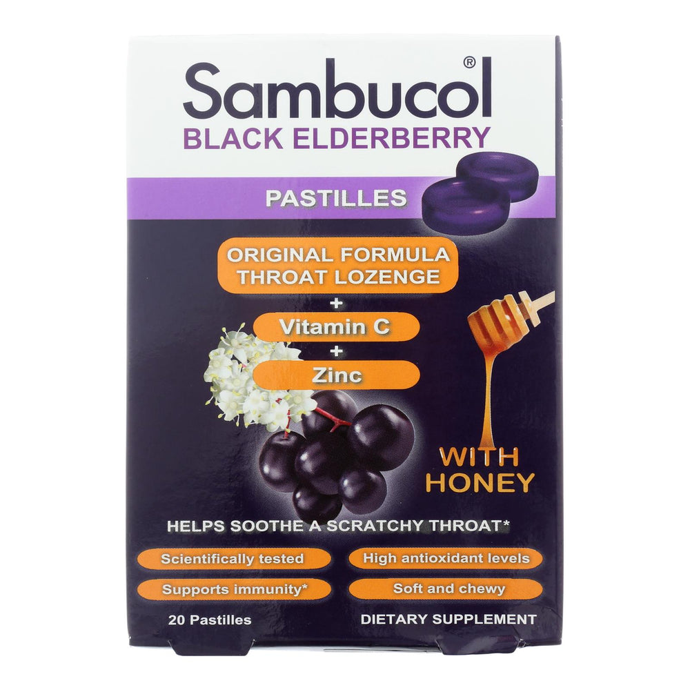 
                  
                    Sambucol Pastilles, Black Elderberry, 20 Ct
                  
                