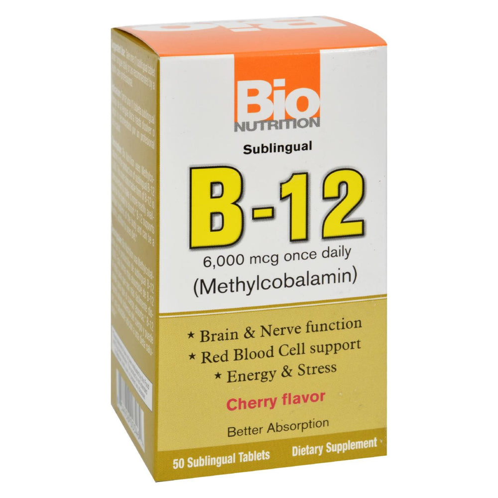 Bio Nutrition B12 Sublingual, 6000 Mcg, 50 Tablets