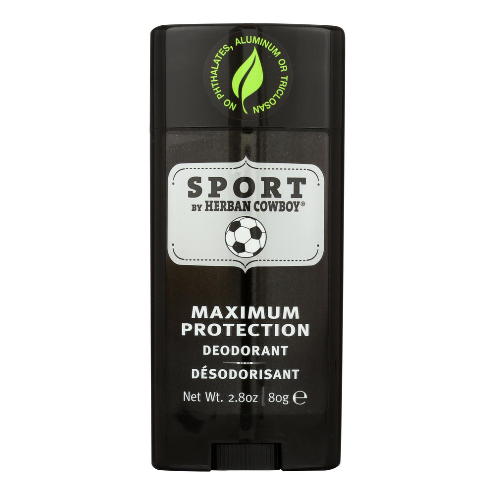 Herban Cowboy Deodorant, Sport Maximum Protection, 2.8 Oz